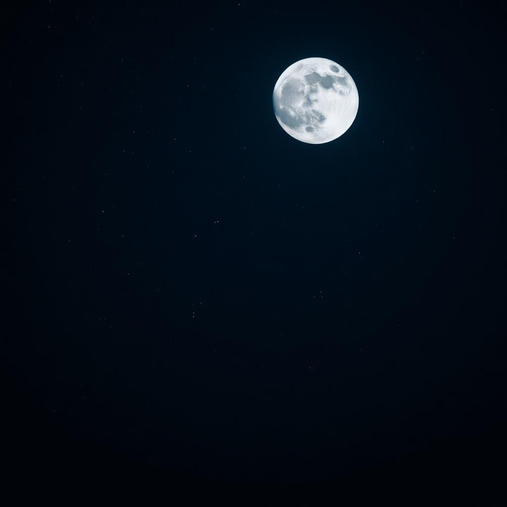 Céu estrelado com a Lua
